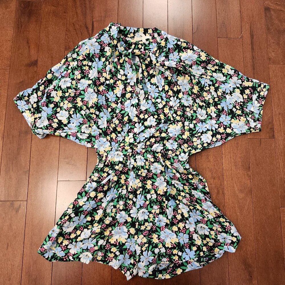 Maje women's floral romper jumpsuit in size 34